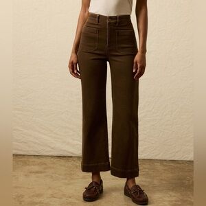 Faherty Stretch Terry Patch Pocket Pant Forest Olive Size 25